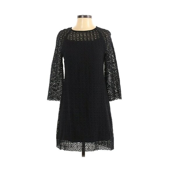 A.P.C. & VANESSA SEWARD Joan Black Crochet Dress - Picture 2 of 6